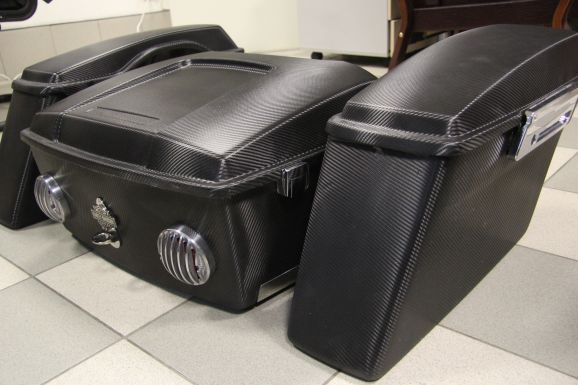 Tourpack for Harley Davidson Black Carbon